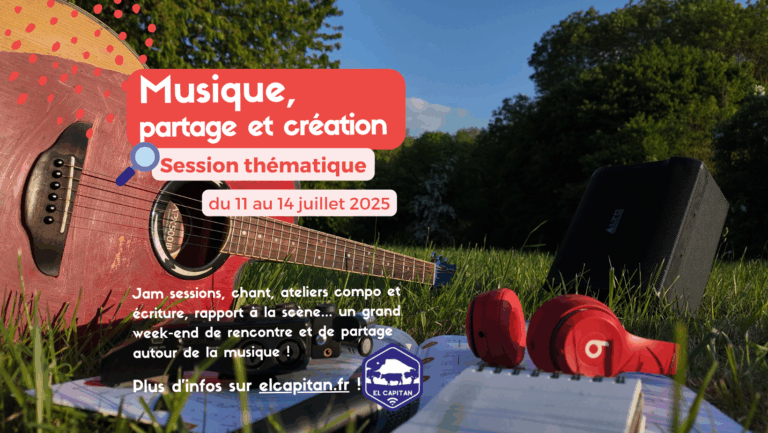 Du 11 au 14 juillet, Session Musique, partage et création !